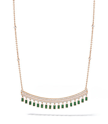 Pearl,Diamond and Emerald necklace